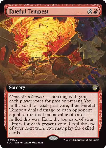 Fateful Tempest (Extended Art) (79), Commander: Secrets of Strixhaven — Magic card price