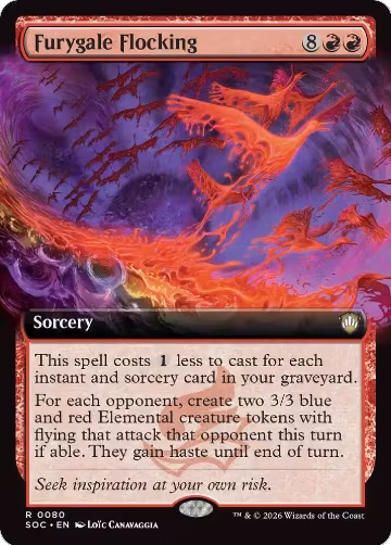 Furygale Flocking (Extended Art) (80), Commander: Secrets of Strixhaven — Magic card price