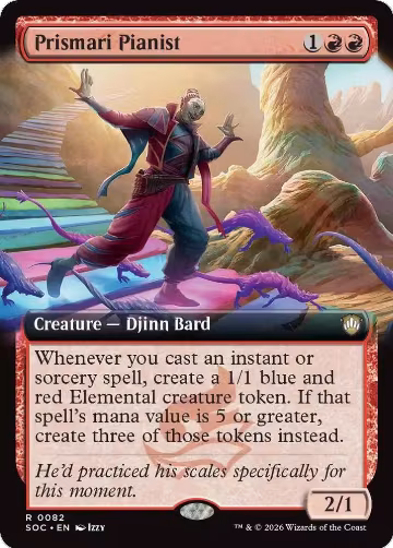 Prismari Pianist (Extended Art) (82), Commander: Secrets of Strixhaven — Magic card price