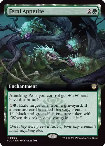 Feral Appetite (Extended Art) (86), Commander: Secrets of Strixhaven — Magic card price