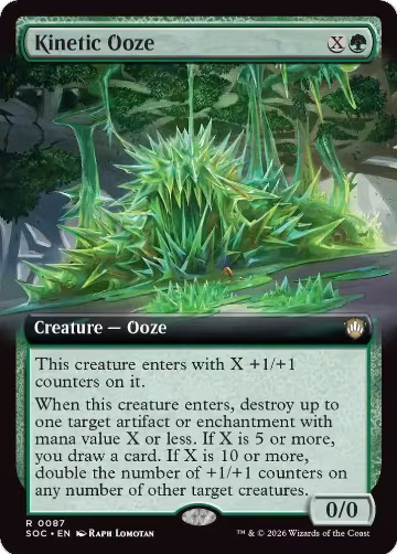 Kinetic Ooze (Extended Art) (87), Commander: Secrets of Strixhaven — Magic card price