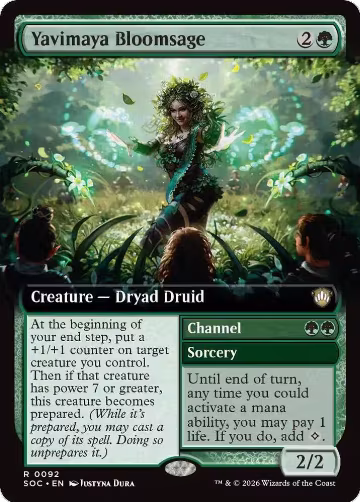 Yavimaya Bloomsage (Extended Art) (92), Commander: Secrets of Strixhaven — Magic card price