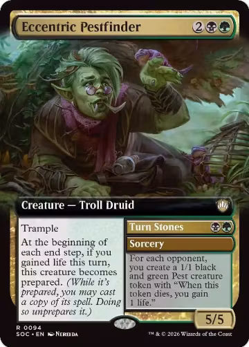 Eccentric Pestfinder (Extended Art) (94), Commander: Secrets of Strixhaven — Magic card price
