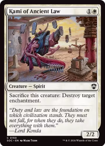Kami of Ancient Law (150), Commander: Secrets of Strixhaven — Magic card price
