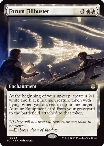 Forum Filibuster (Extended Art) (64), Commander: Secrets of Strixhaven — Magic card price