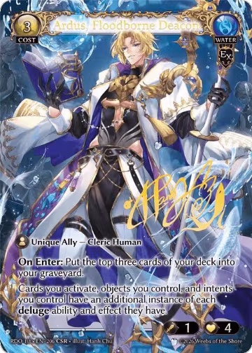 Ardus, Floodborne Deacon (CSR) (206), Radiant Origins — Grand Archive card price