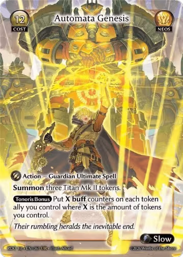 Automata Genesis (361), Radiant Origins — Grand Archive card price