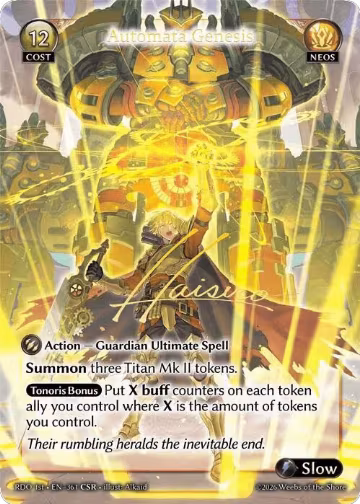 Automata Genesis (CSR) (361), Radiant Origins — Grand Archive card price
