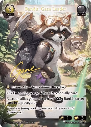 Bandit, Gaze Leader (CSR) (52), Radiant Origins — Grand Archive card price