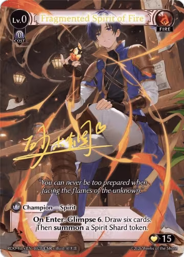 Fragmented Spirit of Fire (002B) (002B), Radiant Origins — Grand Archive card price