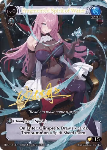 Fragmented Spirit of Water (005B) (005B), Radiant Origins — Grand Archive card price