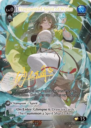 Fragmented Spirit of Water (005C) (005C), Radiant Origins — Grand Archive card price
