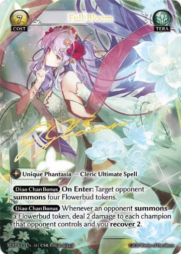 Full Bloom (CSR) (381), Radiant Origins — Grand Archive card price