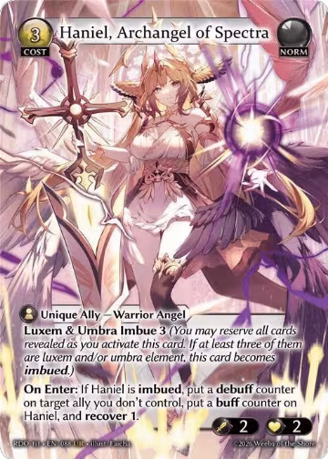 Haniel, Archangel of Spectra (88), Radiant Origins — Grand Archive card price