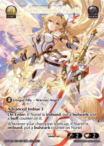 Nuriel, Seraphic Paladin (CSR) (107), Radiant Origins — Grand Archive card price