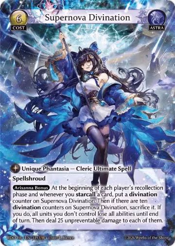 Supernova Divination (319), Radiant Origins — Grand Archive card price