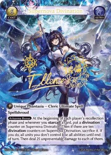 Supernova Divination (CSR) (319), Radiant Origins — Grand Archive card price