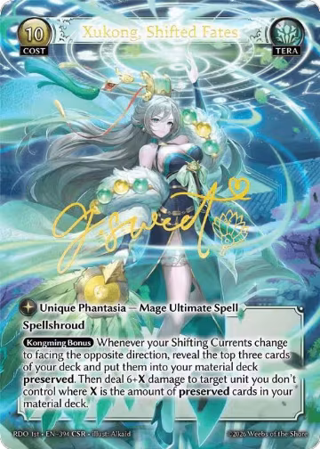Xukong, Shifted Fates (394), Radiant Origins — Grand Archive card price