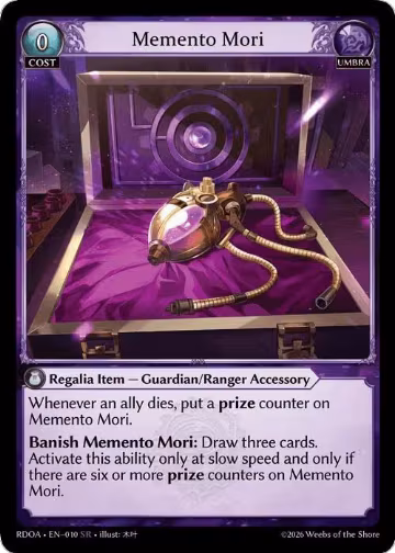 Memento Mori (010), Radiant Origins — Grand Archive card price