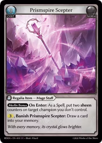 Prismspire Scepter (015), Radiant Origins — Grand Archive card price