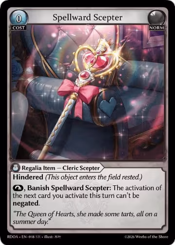 Spellward Scepter (018), Radiant Origins — Grand Archive card price