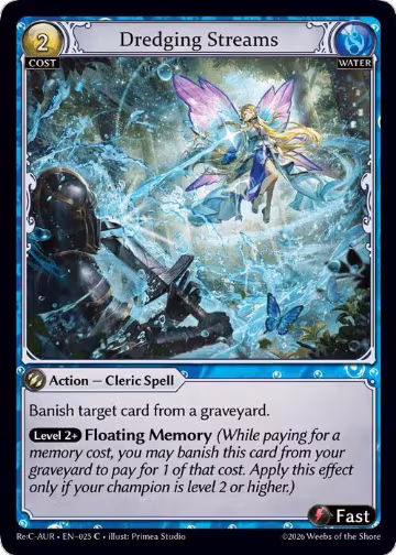 Dredging Streams (025), Mordred Re: Collection, Aurelian Regent — Grand Archive card price
