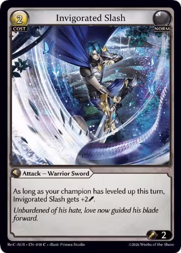 Invigorated Slash (018), Mordred Re: Collection, Aurelian Regent — Grand Archive card price