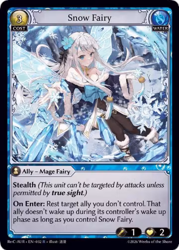 Snow Fairy (032), Mordred Re: Collection, Aurelian Regent — Grand Archive card price