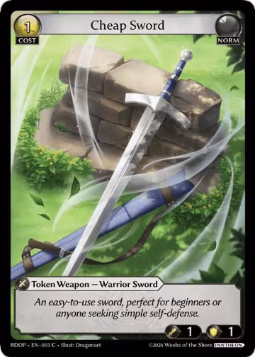 Cheap Sword (003) (003), Radiant Origins: Pantheon — Grand Archive card price