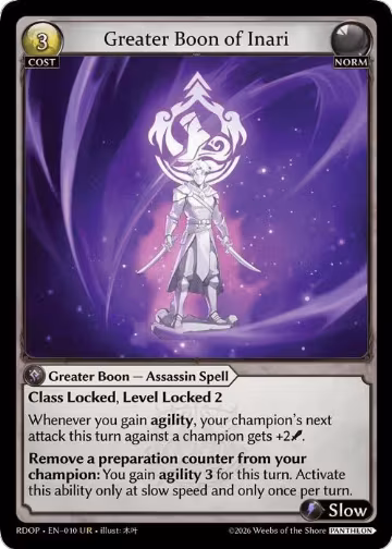 Greater Boon of Inari (010), Radiant Origins: Pantheon — Grand Archive card price