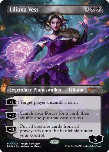 Liliana Vess (Borderless) (3) — card price