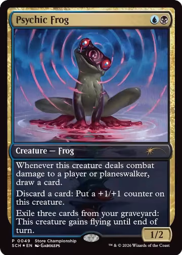 Psychic Frog (49), Game Day & Store Championship Promos — Magic card price