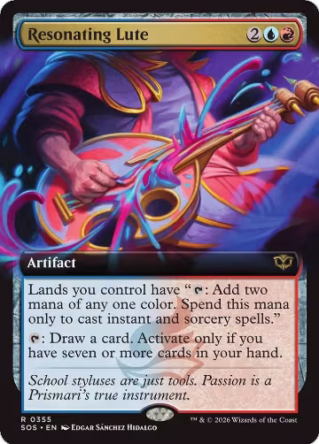 Resonating Lute (Extended Art) (355), Secrets of Strixhaven — Magic card price