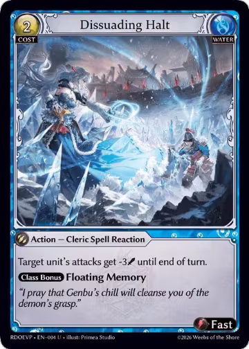 Dissuading Halt (004), Radiant Origins Event Pack — Grand Archive card price