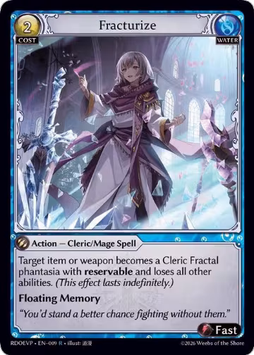 Fracturize (009), Radiant Origins Event Pack — Grand Archive card price