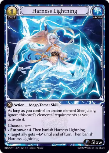 Harness Lightning (024), Radiant Origins Event Pack — Grand Archive card price
