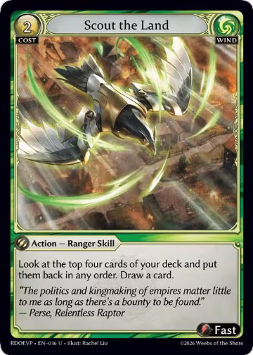 Scout the Land (016), Radiant Origins Event Pack — Grand Archive card price