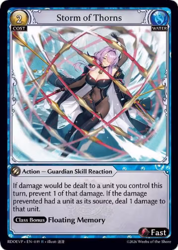 Storm of Thorns (019), Radiant Origins Event Pack — Grand Archive card price