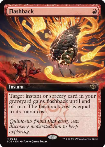 Flashback (Extended Art) (333), Secrets of Strixhaven — Magic card price