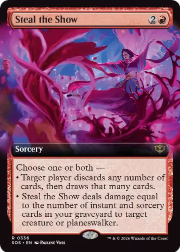 Steal the Show (Extended Art) (336), Secrets of Strixhaven — Magic card price