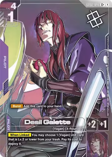 Desil Galette (Store Tournament Winner Pack 04) (GD02-096), Gundam Promotional Cards — Gundam card price