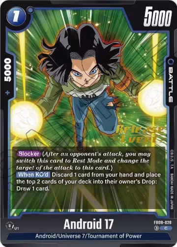 Android 17 - FB09-028 (FB09-028), Dual Evolution Release Event Cards — DB Fusion card price