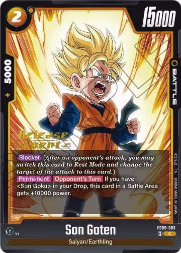 Son Goten (FB09-083), Dual Evolution Release Event Cards — DB Fusion card price