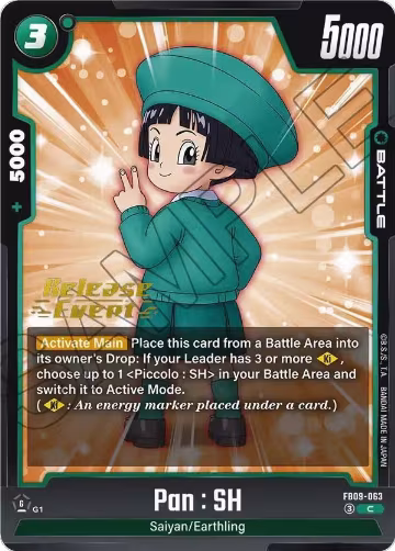 Pan : SH - FB09-063 (FB09-063), Dual Evolution Release Event Cards — DB Fusion card price