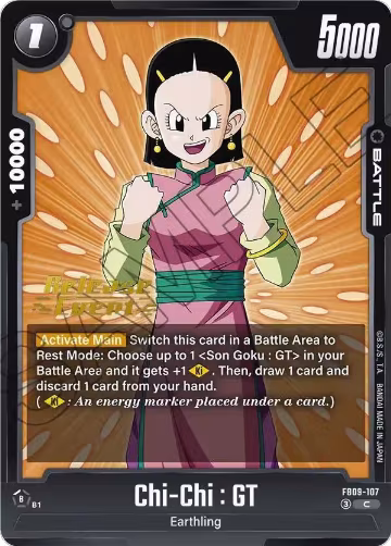 Chi-Chi : GT (FB09-107), Dual Evolution Release Event Cards — DB Fusion card price