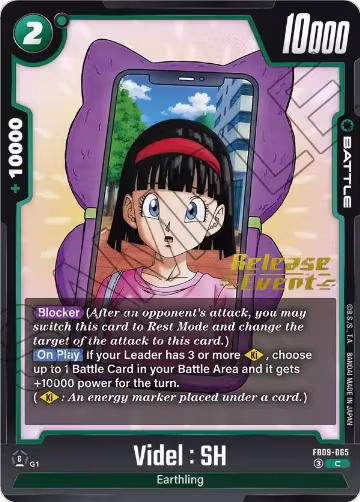Videl : SH (FB09-065), Dual Evolution Release Event Cards — DB Fusion card price