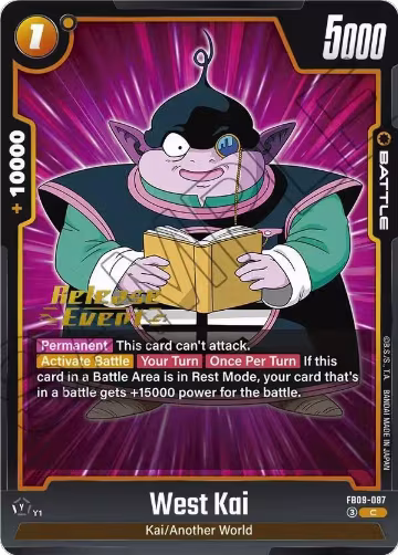 West Kai (FB09-087), Dual Evolution Release Event Cards — DB Fusion card price