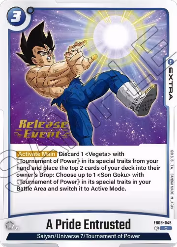 A Pride Entrusted (FB09-048), Dual Evolution Release Event Cards — DB Fusion card price