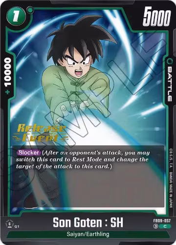 Son Goten : SH (FB09-057), Dual Evolution Release Event Cards — DB Fusion card price