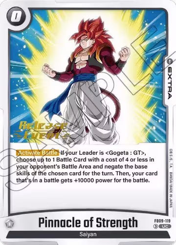 Pinnacle of Strength (FB09-119), Dual Evolution Release Event Cards — DB Fusion card price